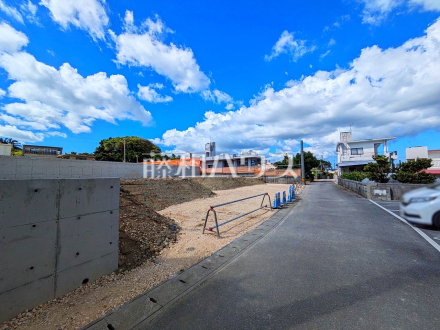 接道状況および現場風景(南東 5~8号地側) 【八重瀬町字安里】/撮影日2026/08/01