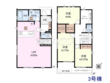3号棟 間取図 【八重瀬町字安里】