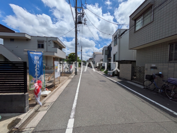 接道状況および現場風景 【中野区鷺宮2丁目】 接道状況および現場風景 【中野区鷺宮2丁目】