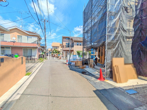 接道状況および現場風景 【武蔵村山市残堀5丁目】 接道状況および現場風景 【武蔵村山市残堀5丁目】