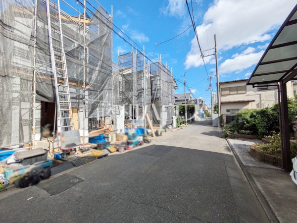 接道状況および現場風景 【練馬区石神井町4丁目】 接道状況および現場風景 【練馬区石神井町4丁目】