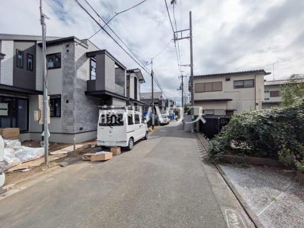 接道状況および現場風景 【練馬区石神井町4丁目】 接道状況および現場風景 【練馬区石神井町4丁目】