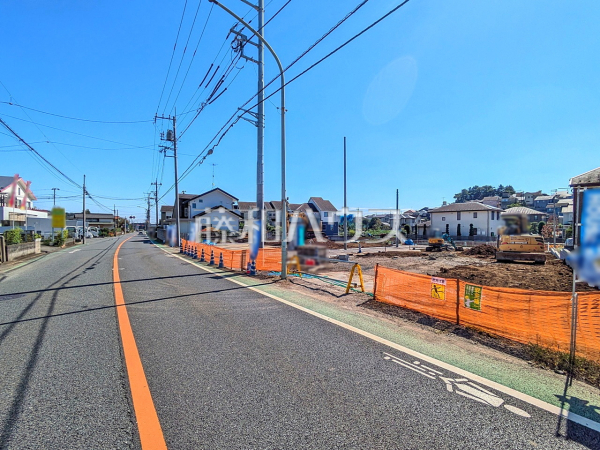 接道状況および現場風景 【武蔵村山市中藤5丁目】 接道状況および現場風景 【武蔵村山市中藤5丁目】