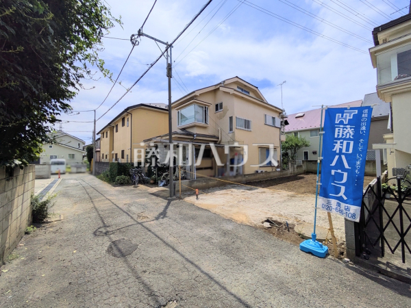 接道状況および現場風景 【小金井市梶野町2丁目】 接道状況および現場風景 【小金井市梶野町2丁目】