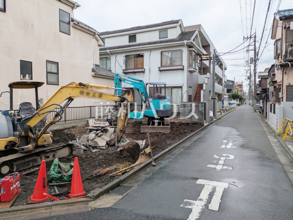 接道状況および現場風景 【練馬区田柄1丁目】 接道状況および現場風景 【練馬区田柄1丁目】