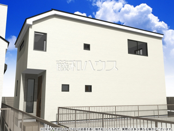 2号棟 完成予想図(外観) 【世田谷区給田5丁目】 2号棟 完成予想図(外観) 【世田谷区給田5丁目】