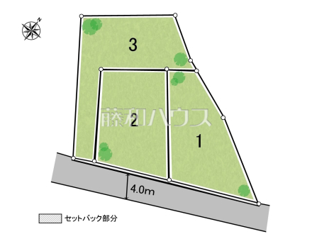 全体区画図 【八王子市長房町】