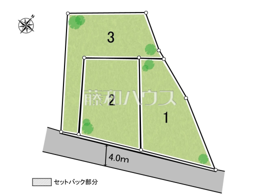 全体区画図 【八王子市長房町】