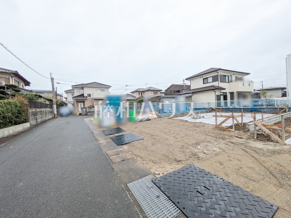 1号棟 接道状況および現場風景 【福岡市早良区田隈2丁目】 1号棟 接道状況および現場風景 【福岡市早良区田隈2丁目】