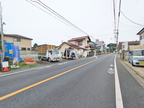 接道状況および現場風景 【三鷹市大沢3丁目】 接道状況および現場風景 【三鷹市大沢3丁目】