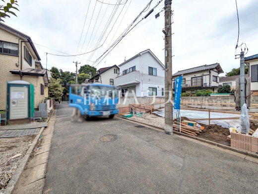 接道状況および現場風景 【小金井市貫井南町4丁目】
