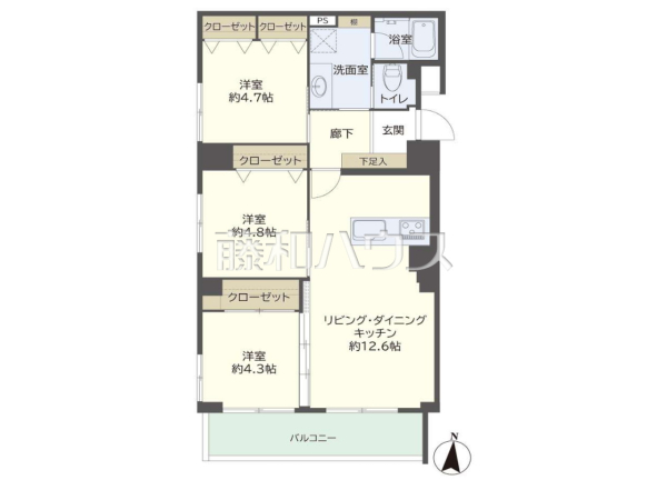 間取図 【ルネ武蔵境】 間取図 【ルネ武蔵境】