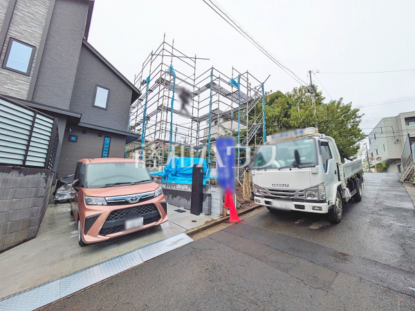 接道状況および現場風景 【三鷹市牟礼3丁目】 接道状況および現場風景 【三鷹市牟礼3丁目】