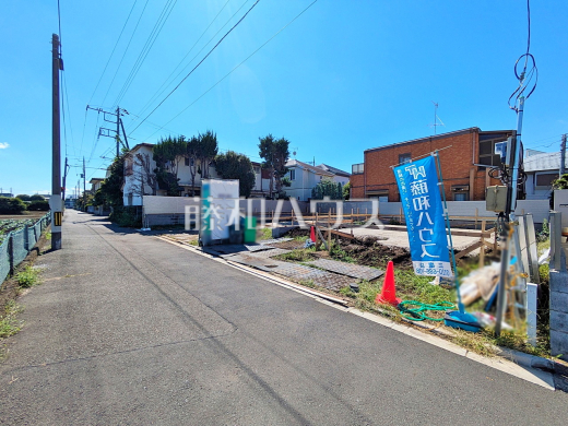 接道状況および現場風景 【三鷹市上連雀4丁目】