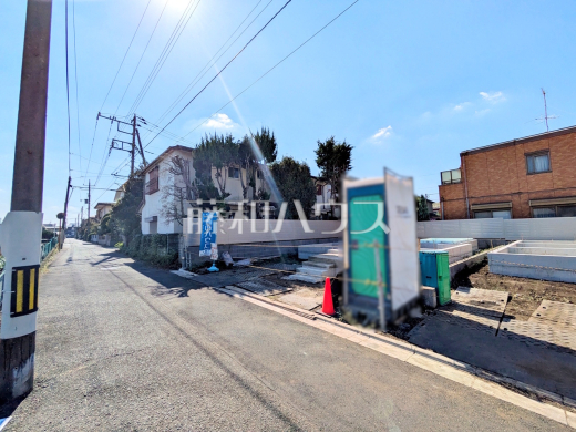 接道状況および現場風景 【三鷹市上連雀4丁目】