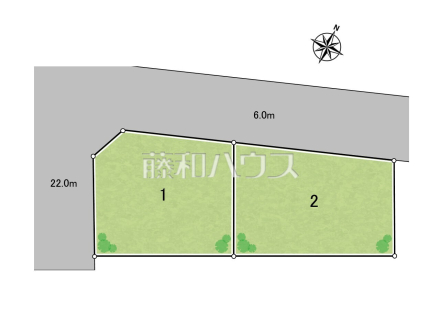 全体区画図 【春日井市中央通2丁目】