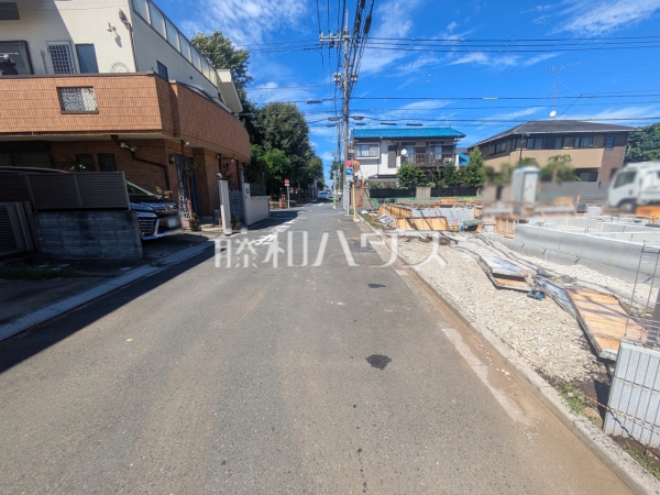 接道状況および現場風景 【練馬区大泉学園町5丁目】 接道状況および現場風景 【練馬区大泉学園町5丁目】