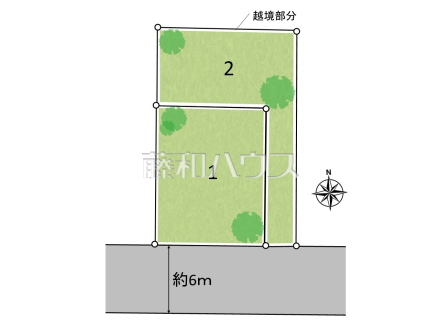 全体区画図 【東大和市仲原3丁目】