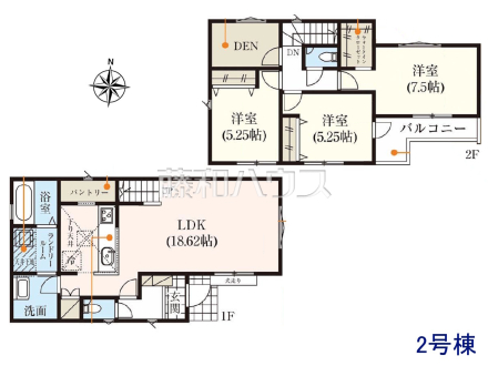 2号棟 間取図 【東大和市仲原3丁目】