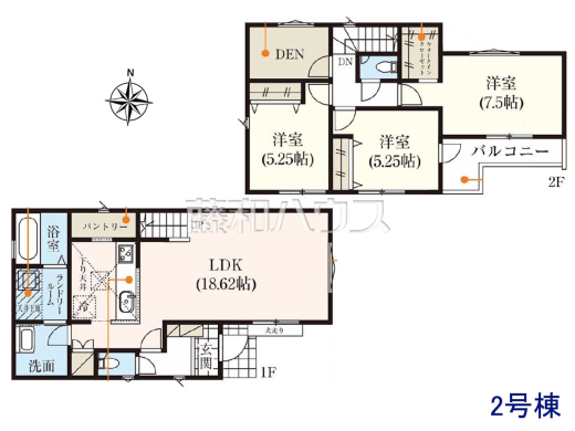 2号棟 間取図 【東大和市仲原3丁目】