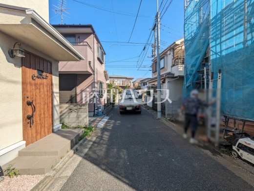 接道状況および現場風景 【練馬区南大泉5丁目】