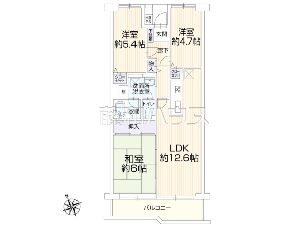 間取図 【メゾンエクレーレニュー昭島】 間取図 【メゾンエクレーレニュー昭島】
