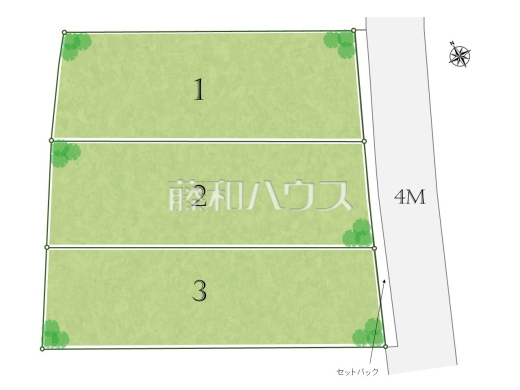 全体区画図 【調布市西つつじケ丘4丁目】