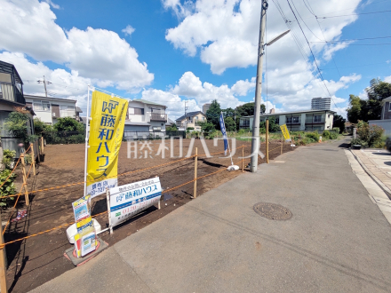 接道状況および現場風景 【調布市西つつじケ丘4丁目】/撮影日2026/08/08