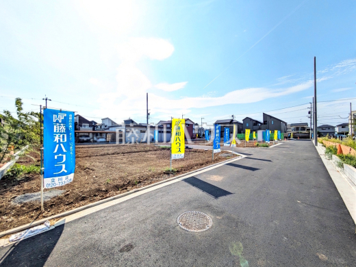 接道状況および現場風景 【立川市栄町2丁目】