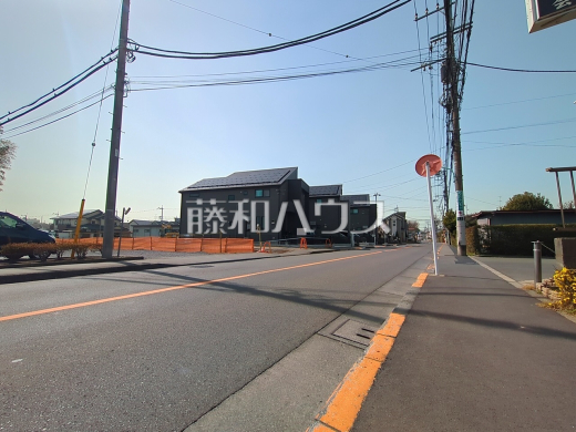 接道状況および現場風景 【立川市栄町2丁目】