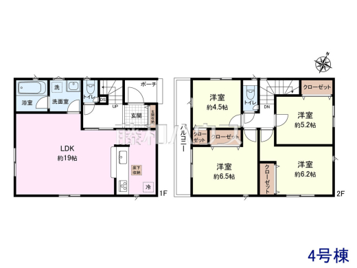 4号棟 間取図 【立川市栄町2丁目】