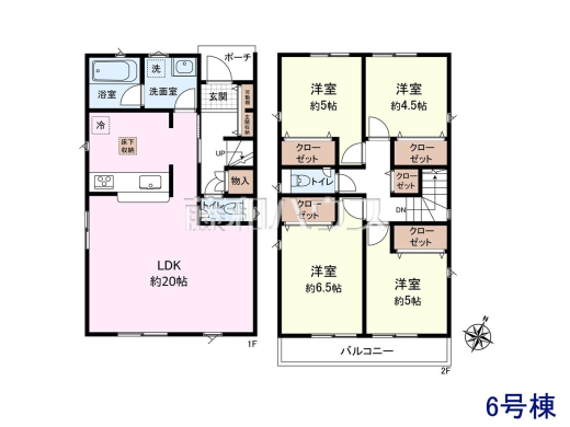 6号棟 間取図 【立川市栄町2丁目】