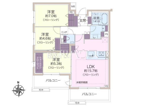 間取図 【アトラス国領セントラルコート】 間取図 【アトラス国領セントラルコート】
