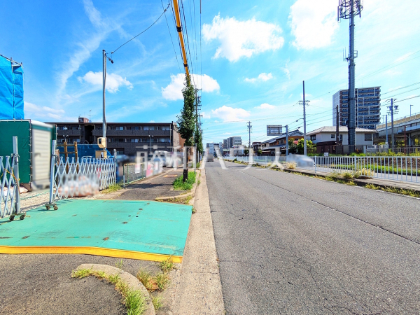 接道状況および現場風景 【春日井市勝川町5丁目】 接道状況および現場風景 【春日井市勝川町5丁目】