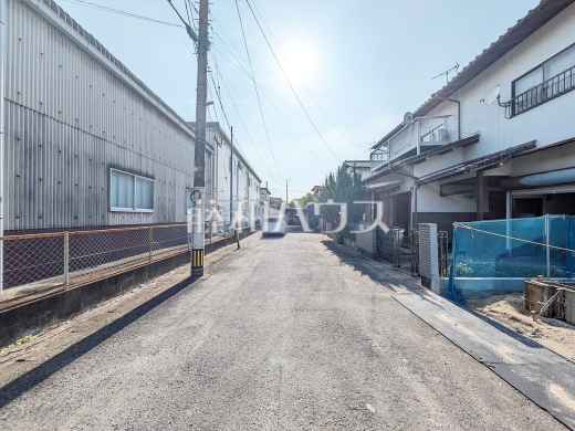 接道状況および現場風景 【糟屋郡粕屋町大字柚須】