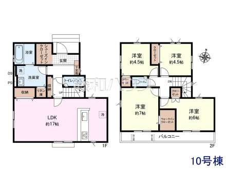 10号棟 間取図 【新座市片山3丁目】