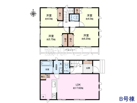 B号棟 間取図 【西東京市新町3丁目】