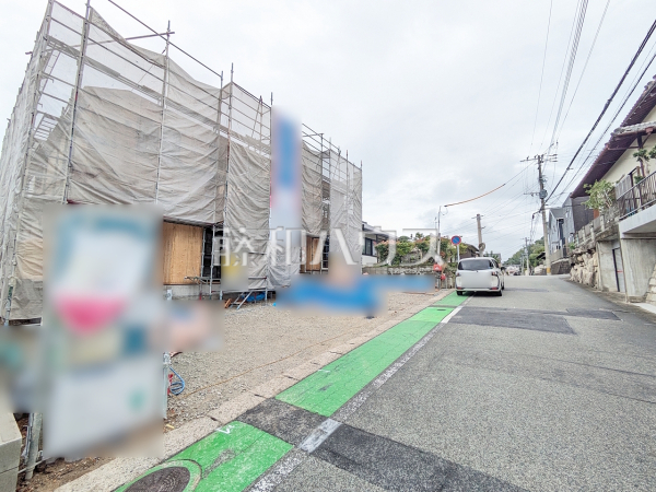 接道状況および現場風景 【福岡市東区若宮4丁目】 接道状況および現場風景 【福岡市東区若宮4丁目】