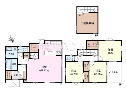 間取図 【府中市小柳町2丁目】