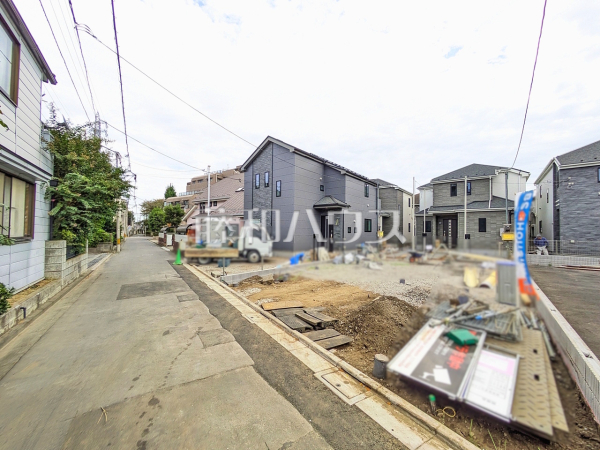 接道状況および現場風景 【国立市富士見台4丁目】 接道状況および現場風景 【国立市富士見台4丁目】