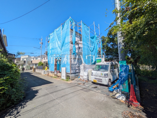 接道状況および現場風景 【日野市落川】