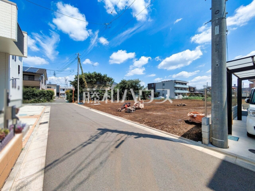 接道状況および現場風景 【所沢市上新井2丁目】