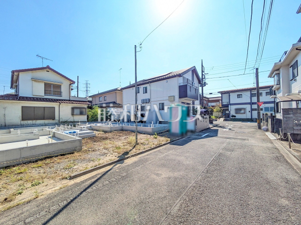 接道状況および現場風景 【昭島市郷地町2丁目】 接道状況および現場風景 【昭島市郷地町2丁目】