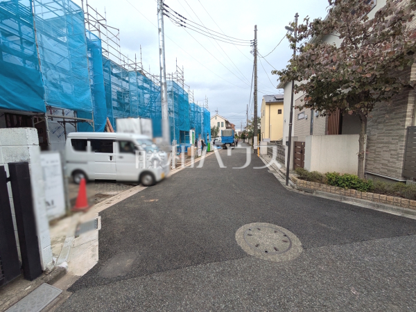 接道状況および現場風景 【中野区上鷺宮3丁目】 接道状況および現場風景 【中野区上鷺宮3丁目】