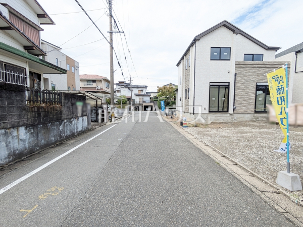 A号棟 接道状況および現場風景 【福岡市東区香椎6丁目】 A号棟 接道状況および現場風景 【福岡市東区香椎6丁目】
