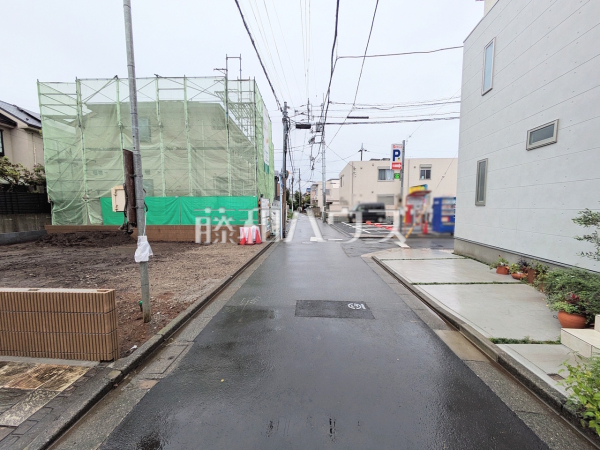 接道状況および現場風景 【杉並区本天沼1丁目】 接道状況および現場風景 【杉並区本天沼1丁目】