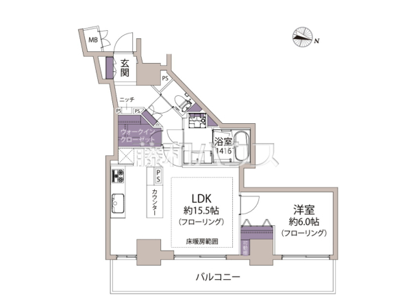 間取図 【グランアルト天神タワー】 間取図 【グランアルト天神タワー】