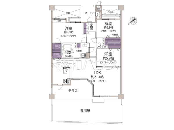 間取図 【コアマンション笹丘プレジオ】 間取図 【コアマンション笹丘プレジオ】
