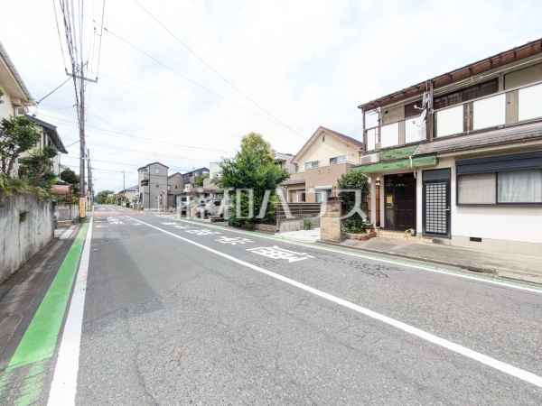 接道状況および現場風景 【所沢市東所沢3丁目】 接道状況および現場風景 【所沢市東所沢3丁目】