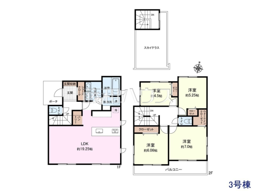 3号棟・間取図【東久留米市本町4丁目】